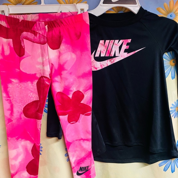 Nike Kids Matching Set - Black, Pink, Yellow - Picture 5 of 5